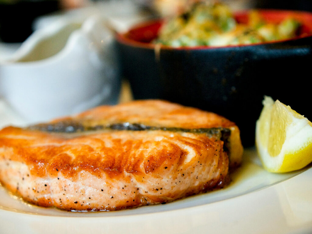 Stress Management Technique - eating  salmon reduces cortisol.